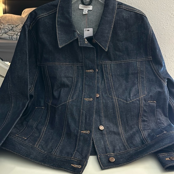 ❤️Topshop Boxy Denim Trucker Jacket❤️ - Picture 1 of 6